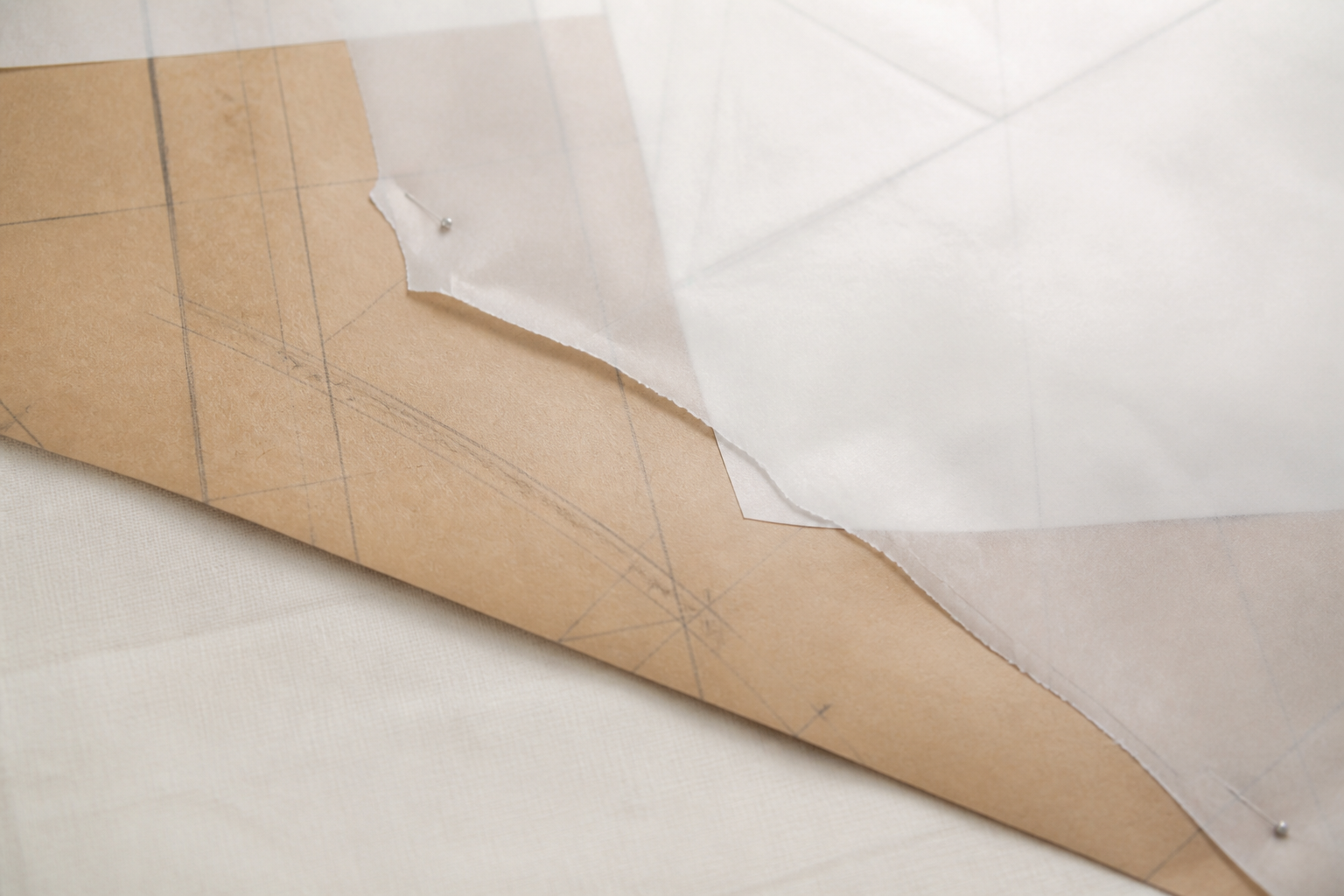 Tracing paper overlay representing transparent service planning